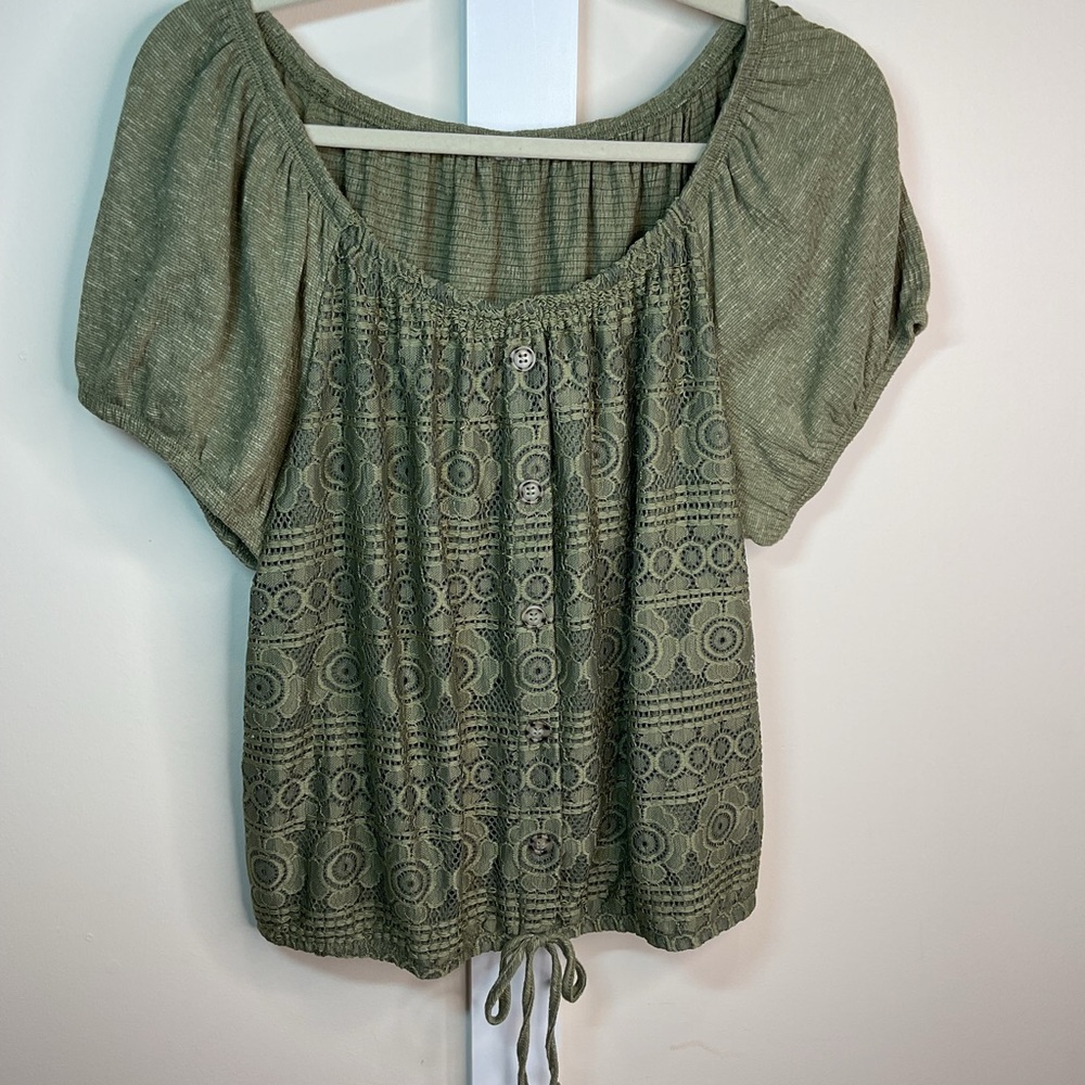 NB Green Women's Lace Top - Picture 5 of 7